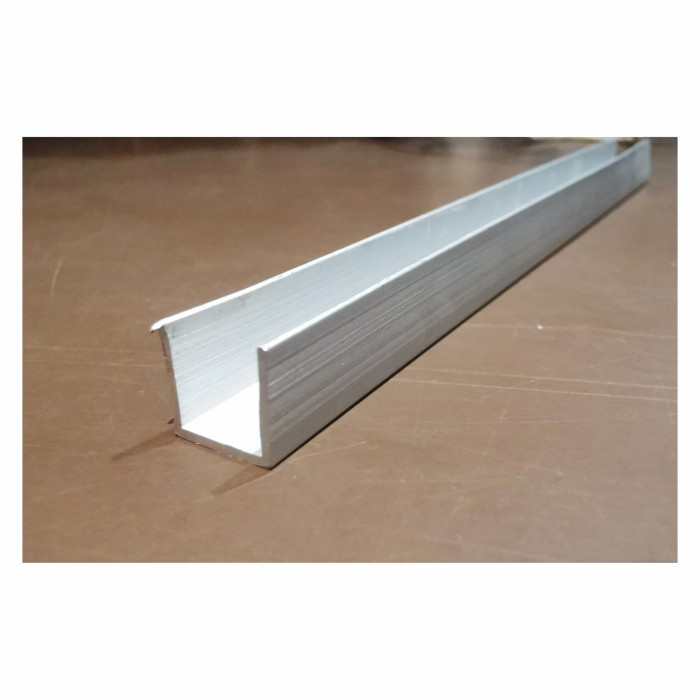 ALUMINIUM U 3/8" X 3.8" X 6 MTR